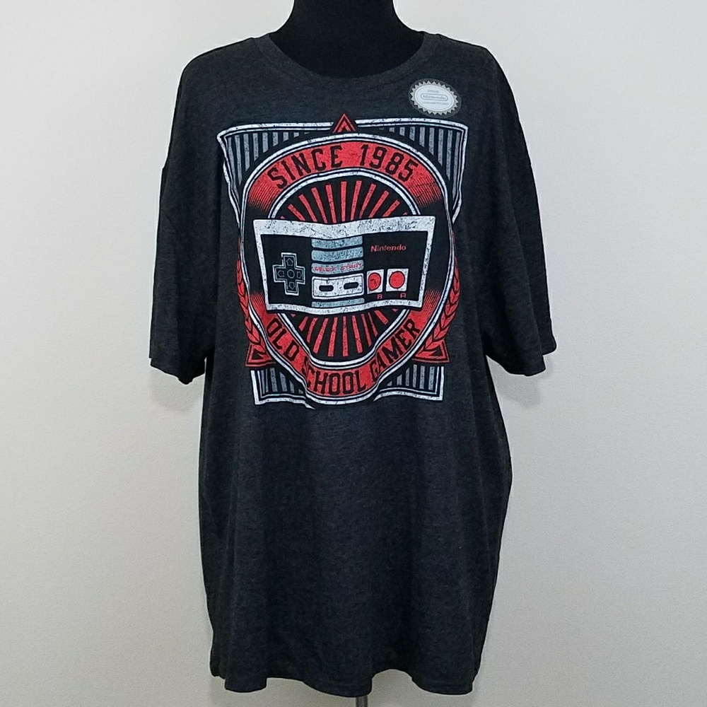 NWT Nintendo Controller Graphic Black T-shirt XL